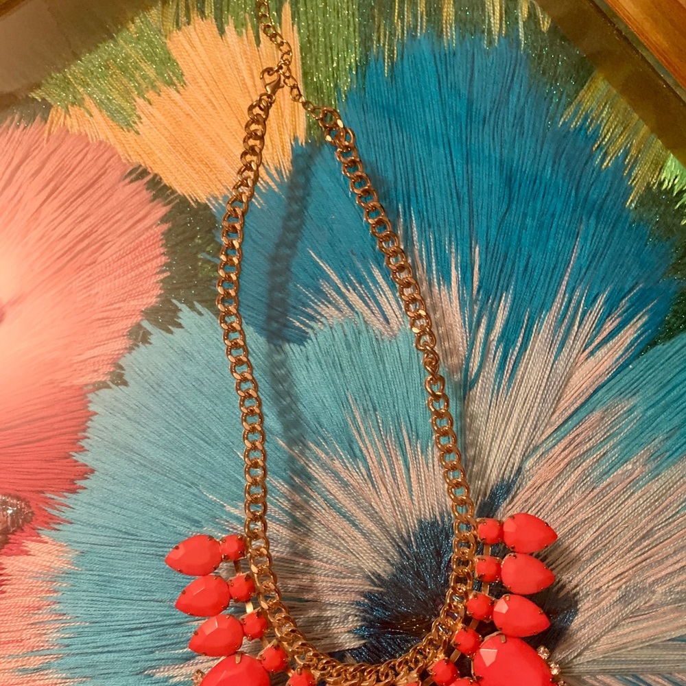 !3 for $25! Bright Pink Statement Necklace - Picture 3 of 6